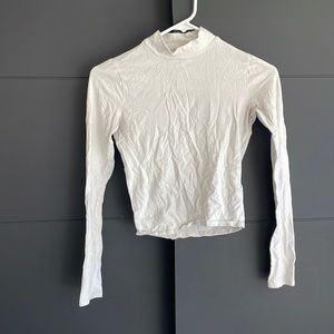 Hollister White long sleeve turtle neck in size XS